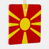 Macedonië (Macedonische vlag) Keramisch Ornament (Rechts)