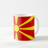 Macedonië (Macedonische vlag) Koffiemok (Voorkant rechts)