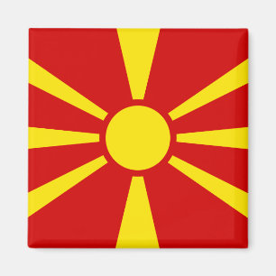 Macedonië (Macedonische vlag) Magneet