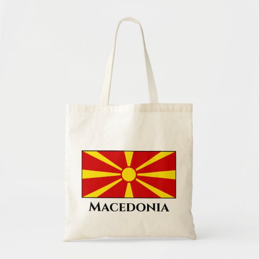 Macedonië (Macedonische vlag) Tote Bag (Voorkant)