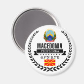 Macedonië Magneet (Voorkant / Achterkant)