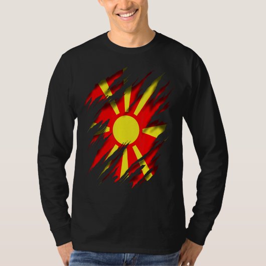 Macedonië Noord-Macedonië T-shirt (Voorkant)