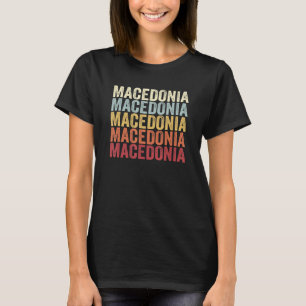 Macedonië Ohio Macedonië OH Retro  tekst T-shirt
