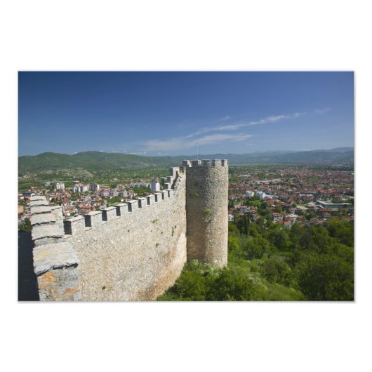 MACEDONIË, Ohrid. Car Samoil's Kasteel / Foto Afdruk (Voorkant)