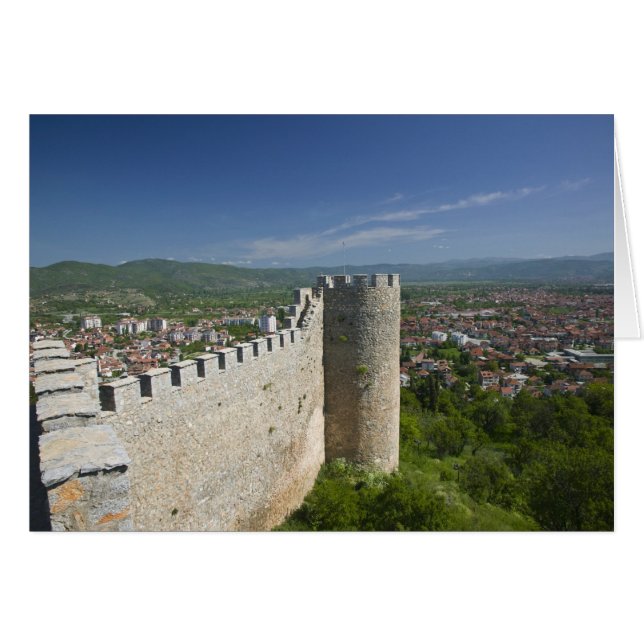 MACEDONIË, Ohrid. Kasteel van Car Samoil / (Voorkant Horizontaal)