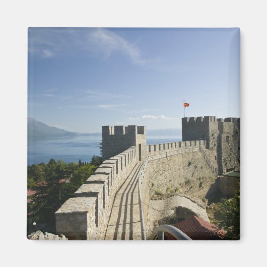 MACEDONIË, Ohrid. Kasteel van Car Samoil - Kasteel Magneet (Voorkant)