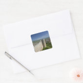 MACEDONIË, Ohrid. Kasteel van Car Samoil / Vierkante Sticker (Envelop)