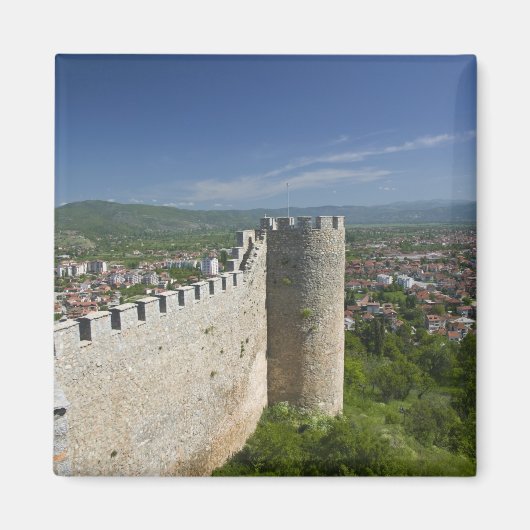 MACEDONIË, Ohrid. Kasteel van Samoil / Magneet (Voorkant)