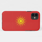 macedonië - oude vlag Case-Mate iPhone case (Achterkant (horizontaal))