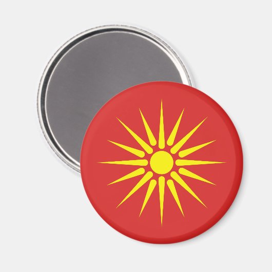 macedonië - oude vlag magneet (Voorkant / Achterkant)