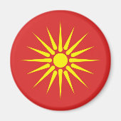 macedonië - oude vlag magneet (Voorkant)