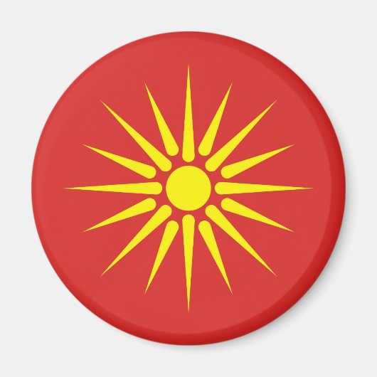 macedonië - oude vlag magneet (Voorkant)