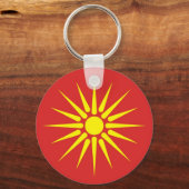 macedonië - oude vlag sleutelhanger (Voorkant)