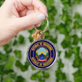 Macedonië-ronde Embleem Sleutelhanger (Hand)