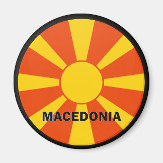 Macedonië Roundel kwaliteitsvlag Magneet