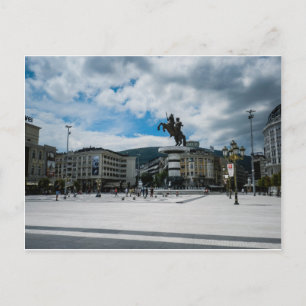 Macedonië Square, Skopje Briefkaart