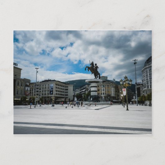 Macedonië Square, Skopje Briefkaart (Voorkant)