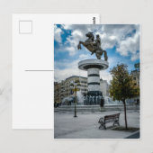 Macedonië Square, Skopje Briefkaart (Voorkant / Achterkant)