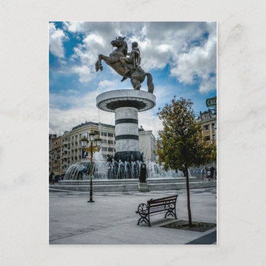 Macedonië Square, Skopje Briefkaart (Voorkant)