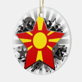 Macedonië Star Keramisch Ornament (Links)