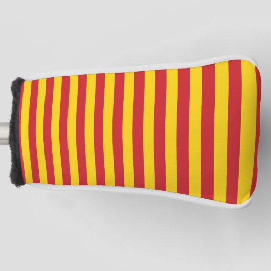 Macedonië Vietnam vlag strepen land rood groen p Golfheadcover (Voorkant)