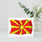 Macedonië Vlag Ansichtkaart Briefkaart (Staand voorkant)