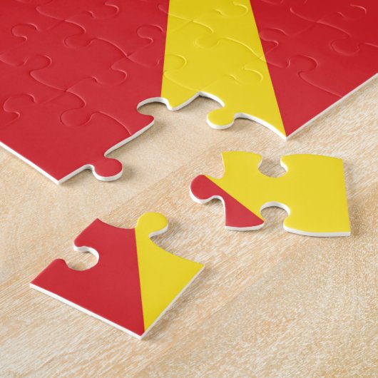 Macedonië vlag Jigzaag Puzzle Legpuzzel (Zijkant)