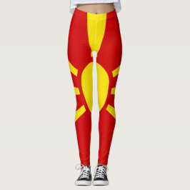Macedonië vlag leggings