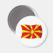 Macedonië Vlag Magneet (Voorkant / Achterkant)