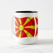 Macedonië Vlag Mok (Voorkant links)