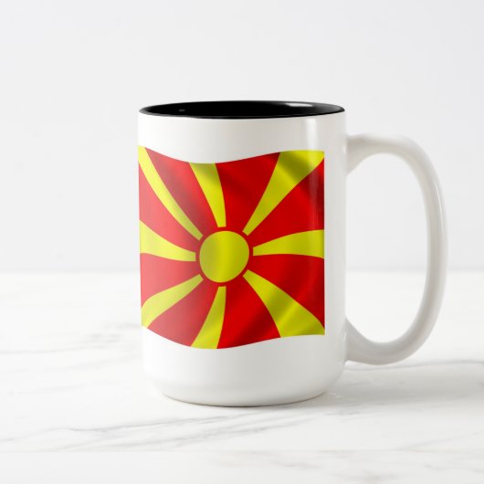 Macedonië Vlag Mok (Rechts)