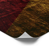 Macedonië Vlag op oude houten graan Poster (Hoek)