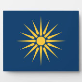 Macedonië Vlag Plaquette Fotoplaat (Voorkant)