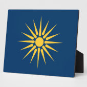 Macedonië Vlag Plaquette Fotoplaat (Zijkant)