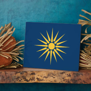 Macedonië Vlag Plaquette Fotoplaat