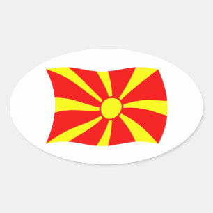 Macedonië Vlag Sticker