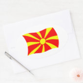 Macedonië Vlag Sticker (Envelop)