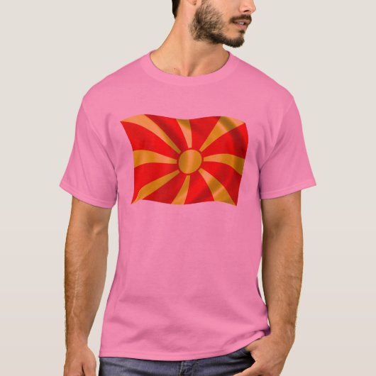 Macedonië Vlag T-shirt (Voorkant)