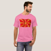 Macedonië Vlag T-shirt (Voorkant volledig)