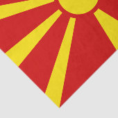 Macedonië vlag tissuepapier (Detail)