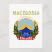 MACEDONIË wapenschild Briefkaart (Voorkant)