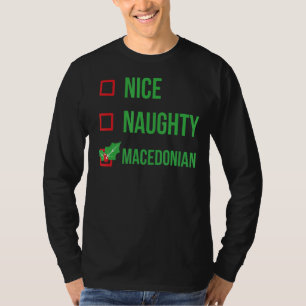 Macedonisch Funny Macedonië Pajama Kerstmis T-shirt