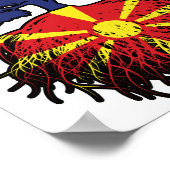 Macedonische Australische Australische boom Poster (Hoek)