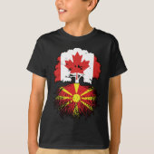 Macedonische Canadese bomen in Canada T-shirt (Voorkant)