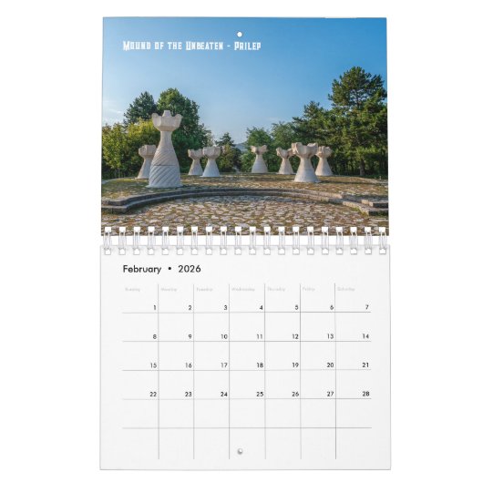 Macedonische fotokalender kalender (Feb 2026)