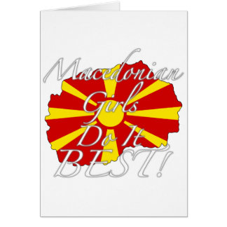 Macedonische meisjes doen het het beste!