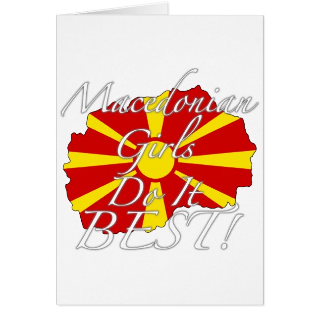 Macedonische meisjes doen het het beste! (Voorkant)