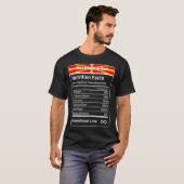 Macedonische pa Nutrition Facts Vaderdag Gift D T-shirt (Voorkant volledig)