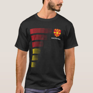 Macedonische vlag embleem Patriottisch Macedonië N T-shirt
