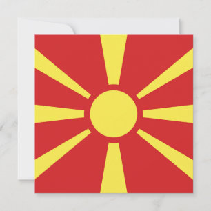 Macedonische vlag Emblem Kaart